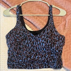 lululemon athletica Blue and Brown Tank Top
